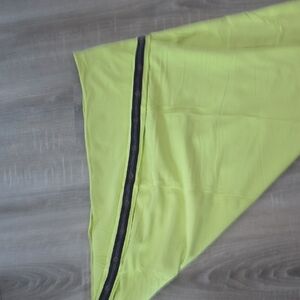 Lululemon Lime Green Scarf with Grey Trim
